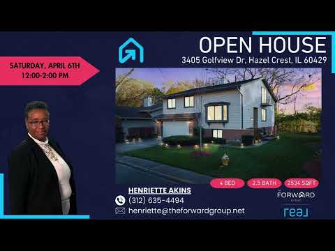 3405 Golfview Dr, Hazel Crest, IL home video tour