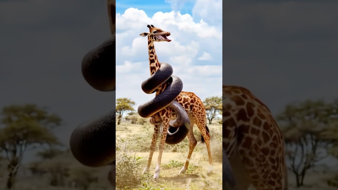 INSANE! Python ATTACKS Giraffe's Neck! 🔥 (WAIT FOR IT!) 😱 