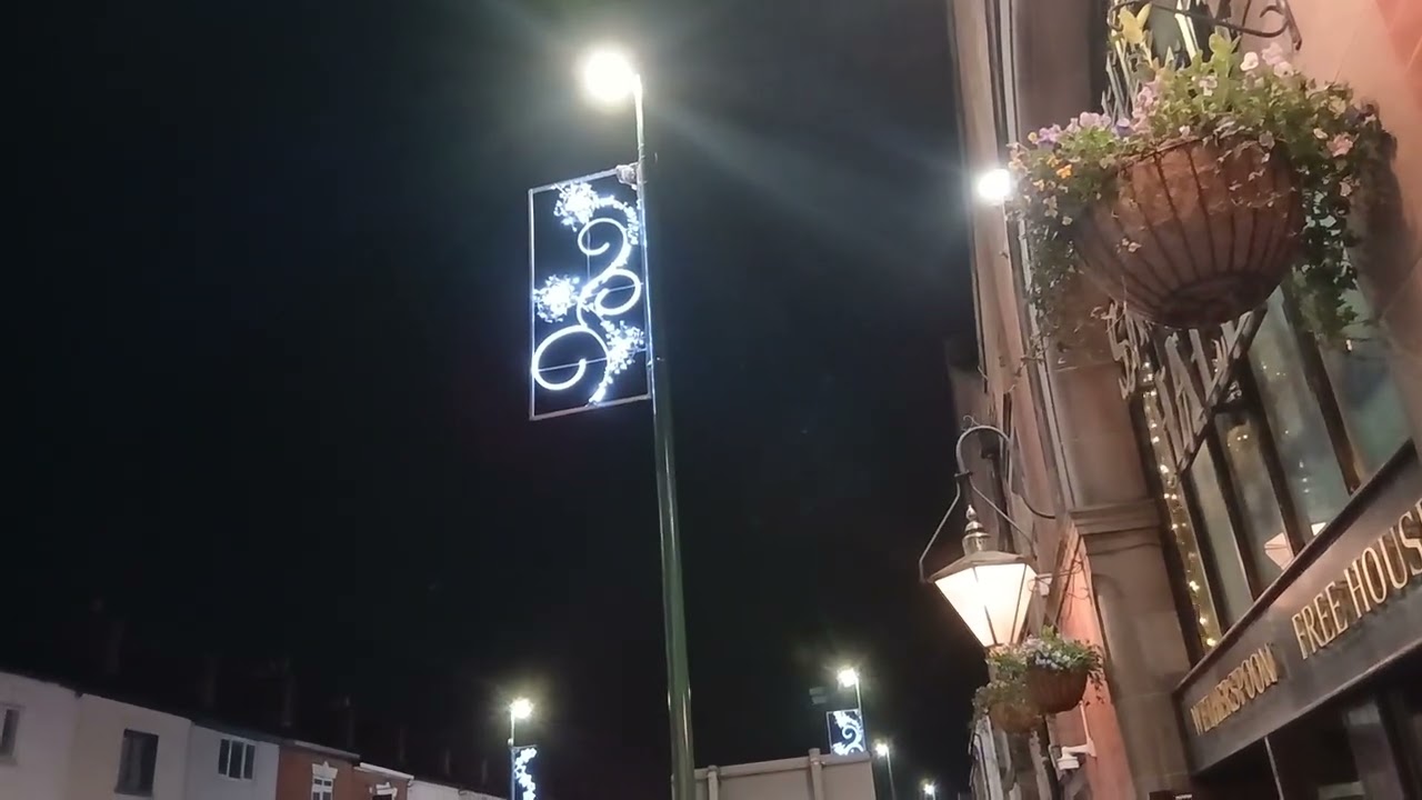 Проверка рождественской иллюминации в Ноттингеме