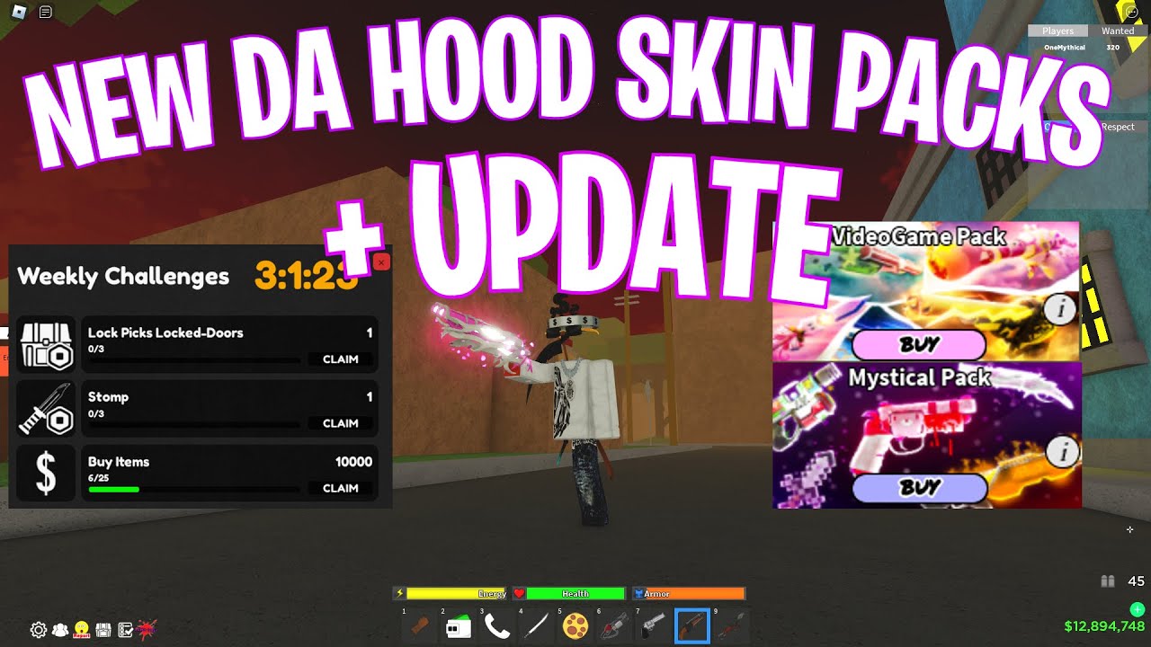 All Skins, Da Hood, Roblox, DH, Cheap, Fast Delivery