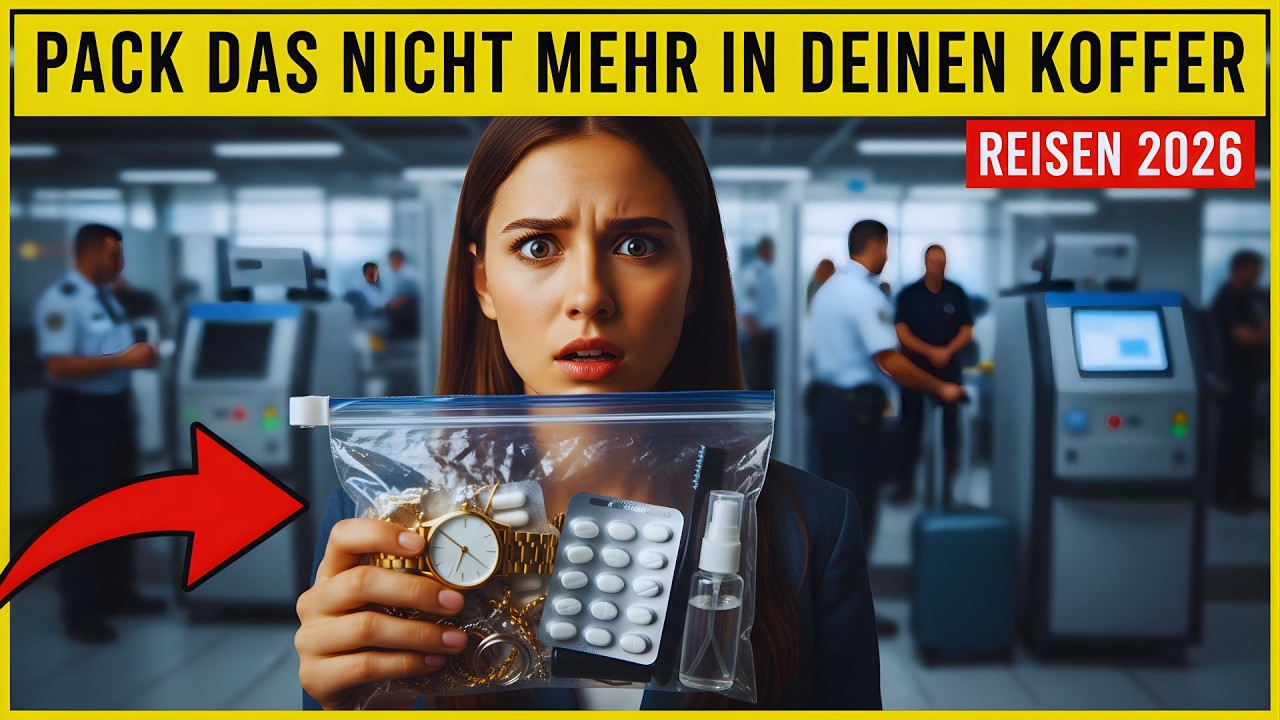 Das sind Dinge, die Sie im Jahr 2026 nicht in Ihr Gepäck packen sollten.