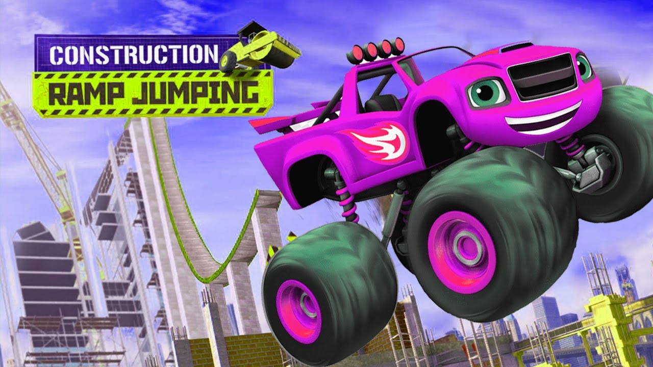 Construction Ramp Jumping Monster Car All Levels android,ios Gameplay