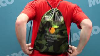 Custom Drawstring Backpacks - Classic Camouflage Sport Pack - MARCO