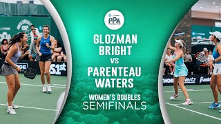 ALW and Parenteau take on Bright and Glozman in the Women's Doubles Semifinal