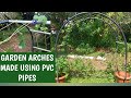Garden arc using pvc pipes/  creeper plants support/easy way of creating a arc for the plants (108)
