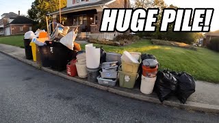 MOVING AND THROWING EVERYTHING AWAY!  Trash Picking Ep. 822