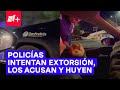 Policías intentan extorsión, los acusan y huyen en Puebla - N+