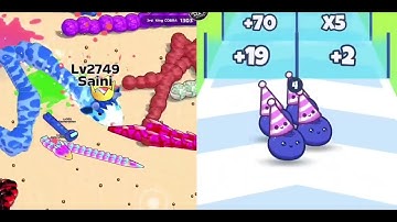 Food Run vs Snake Clash.io - (ASMR Game, All Max Level), New Update - Android Max Games d2