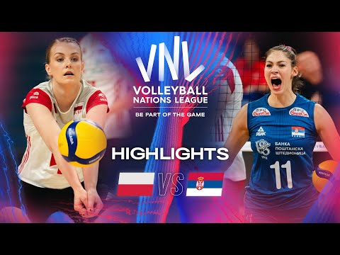 🇵🇱 POL vs. 🇷🇸 SRB - Highlights | Week 2 | Women's VNL 2024