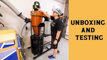 SHERWOOD DUST COLLECTOR 2HP, 2 STAGE - Unboxing, Construction and Testing