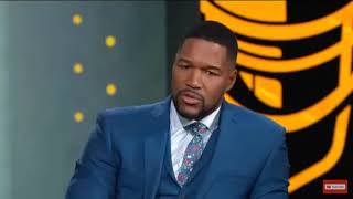 MICHAEL STRAHAN TAKES A SHOT AT SKIP BAYLESS