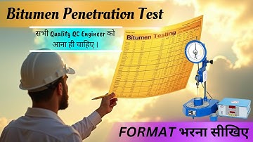 Bitumen penetration test format filling l #bitumen #civilengineering