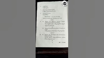 Banking Theory and Practice || 3rd Semester || B.Com || Andhra University