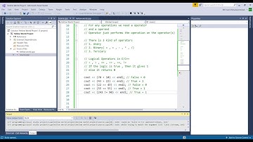 05 - Introduction to C/C++ - Comments , User Input and Operators -Visual Studio 2017