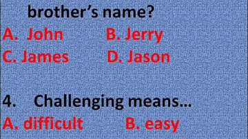 English Listening Exercise (Context Clues) by Damien Zellers