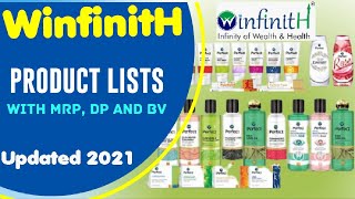 Winfinith Products List With MRP DP And BV 2021 | Winfinith Products price list 2021 |