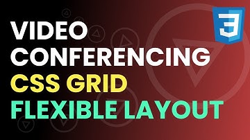 Full Page Video Conferencing CSS GRID Layout | Learn CSS | CSS Tutorial