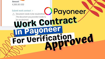 Payoneer Work Contract Verification Payoneer Work Contract Template Download