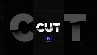 Slice & Cut Animated Text in Premiere Pro #tutorial