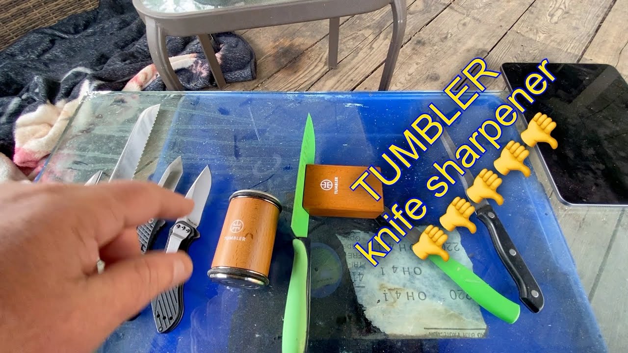 TUMBLER knife sharpener 👎👎👎👎👎 #tumbler #horl #worksharp 