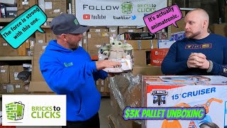 $3k Mystery Pallet Unboxing Toys