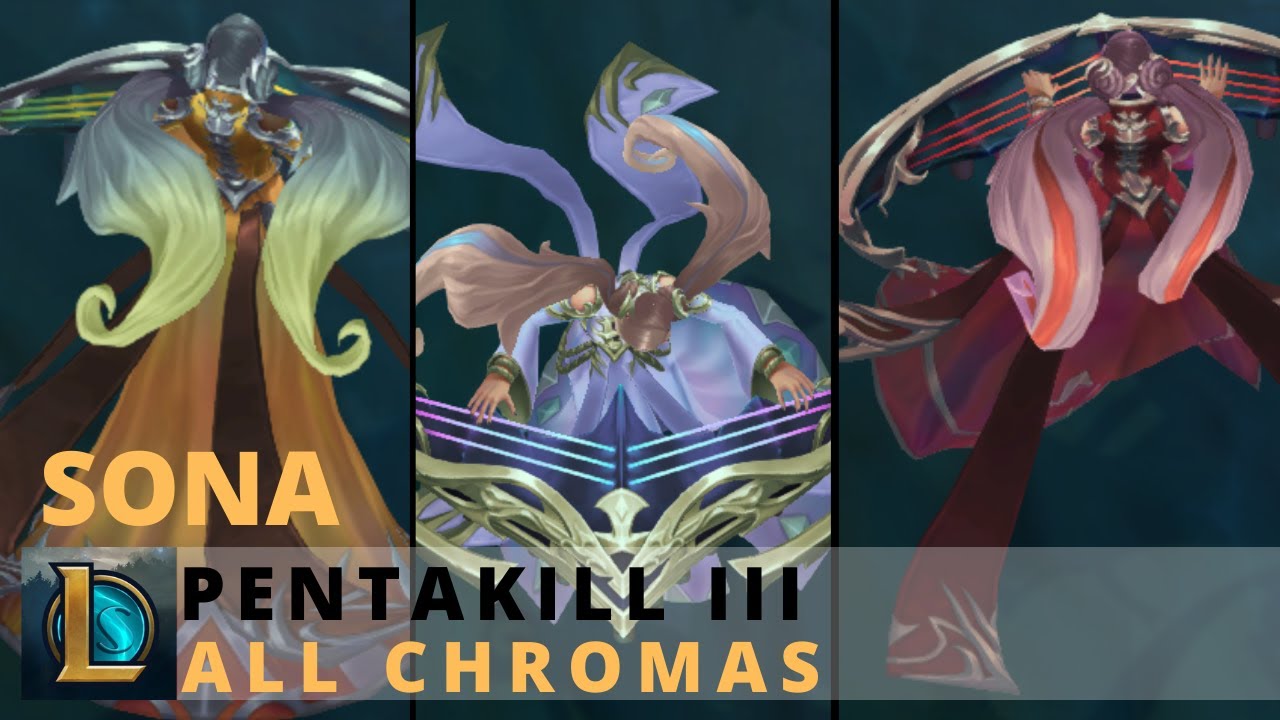 Pentakill Lost Chapter Sona All Chromas League Of Legends Youtube