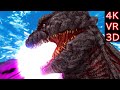 【MMD VR180】ゴジラ(Godzilla) VS 戦車(Tank)