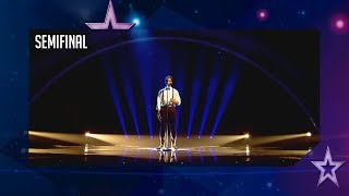 césar brandon se lleva el pase de oro con su poesía semifinal 4 got talent españa 2018