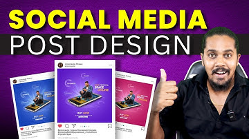 Social Media Post Design Tutorial in Hindi 2025 | Instagram Post Design