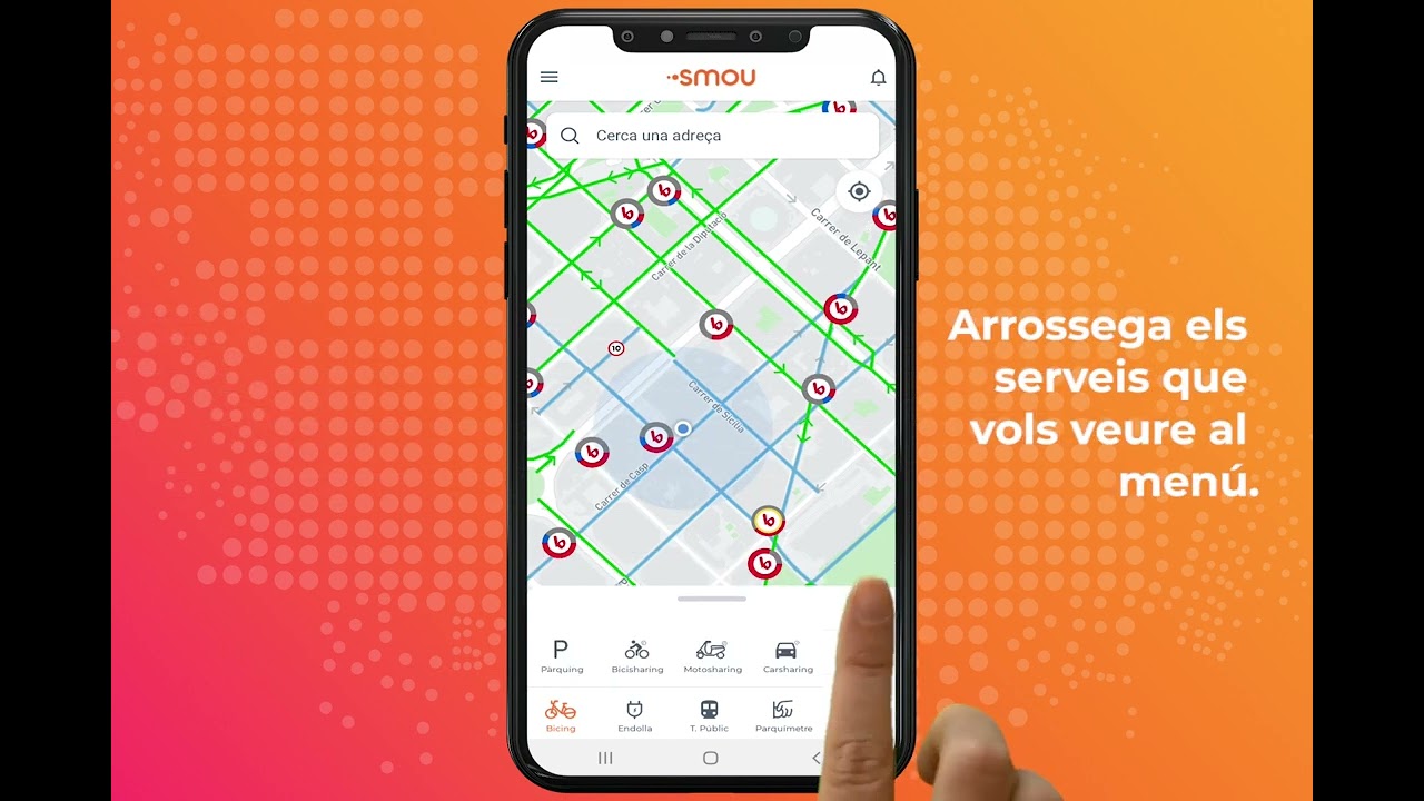 SMOU | Com personalitzar el menú inferior de l’app