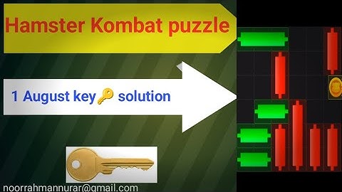 1 August Hamster Kombat mini game puzzle 13 (100% solved) Key 🔑solution!