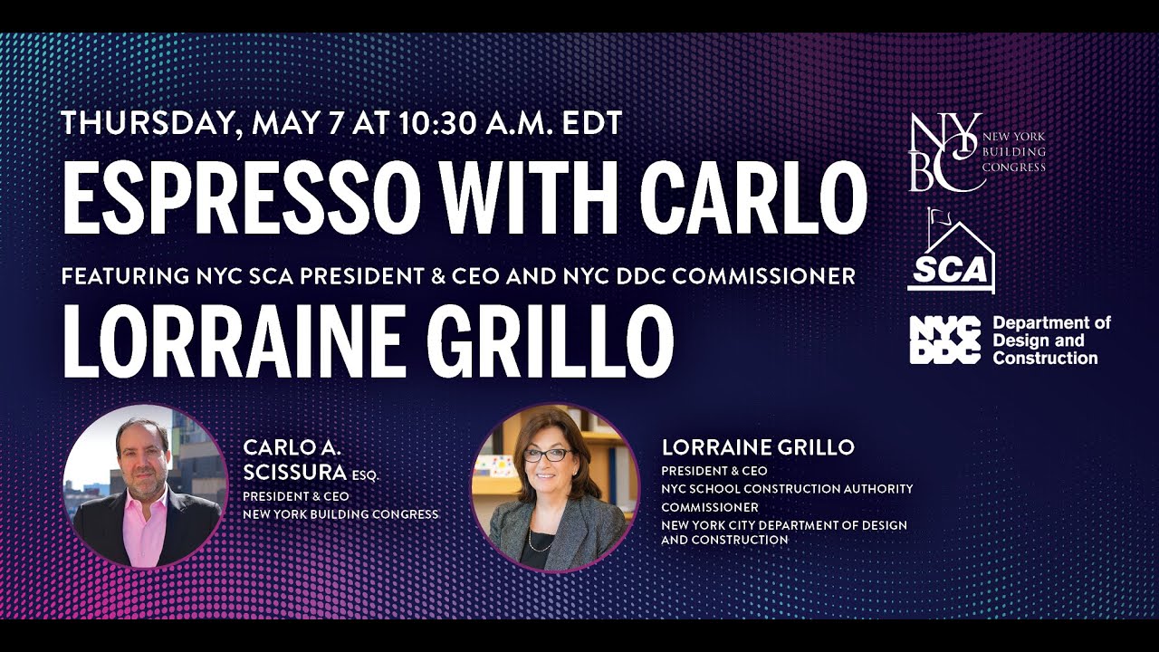 Espresso with Carlo Featuring Lorraine Grillo, Commissioner NYC DDC