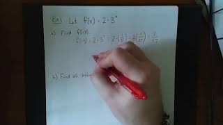 Solving for inputs and outputs of an exponential function