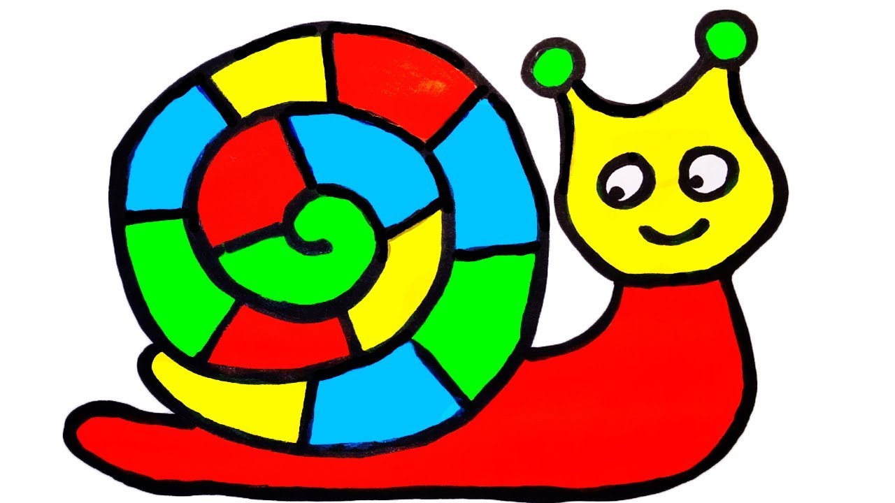 Радужная улитка рисунок