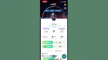 Shiny ZORUA!!! #shiny #pokemon #rareshiny #zorua #pokemongo #shinypokemon #shinydex #rare