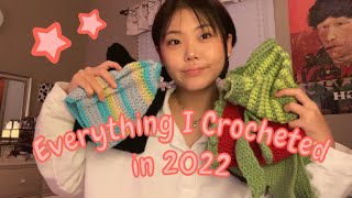 Everything I crocheted in 2022 ⭐️ collective crochet HAUL!