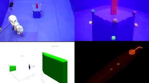 Simultaneous localization and reconstruction of a 3D object from a humanoid platform