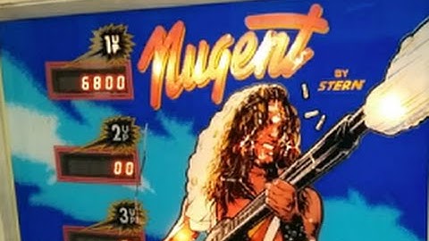 1978 Stern NUGENT Pinball Machine In Action