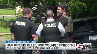 VIDEO: Report: 4 law enforcement officers killed, 4 hurt in Charlotte shootout