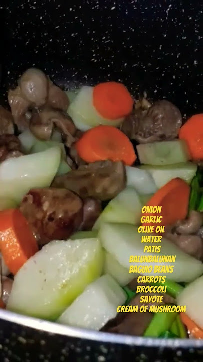 Chop suey with Cream of Mushroom
