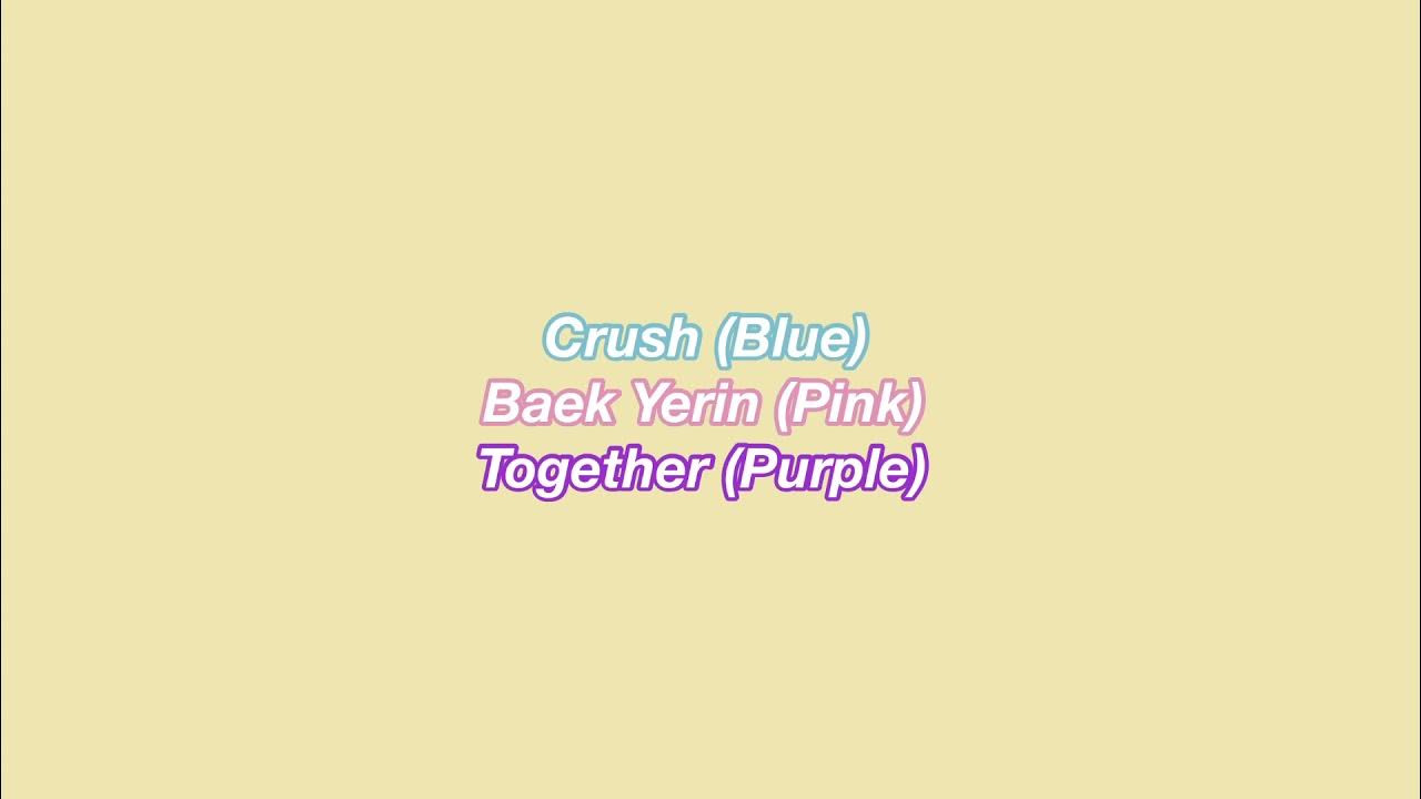 [KARAOKE/DUET] Crush Sometimes (w/ Baek Yerin) (Romanized Lyrics