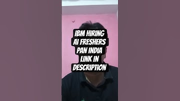 3️⃣ IBM Recruitment 2025 | Python, ML, AI Jobs for Freshers | Apply Before Deadline!