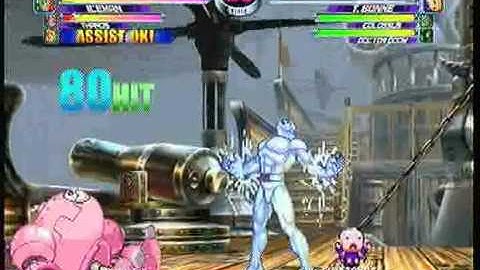 MvC2: Iceman - 69 hit Arctic Attack (in 2 matches)