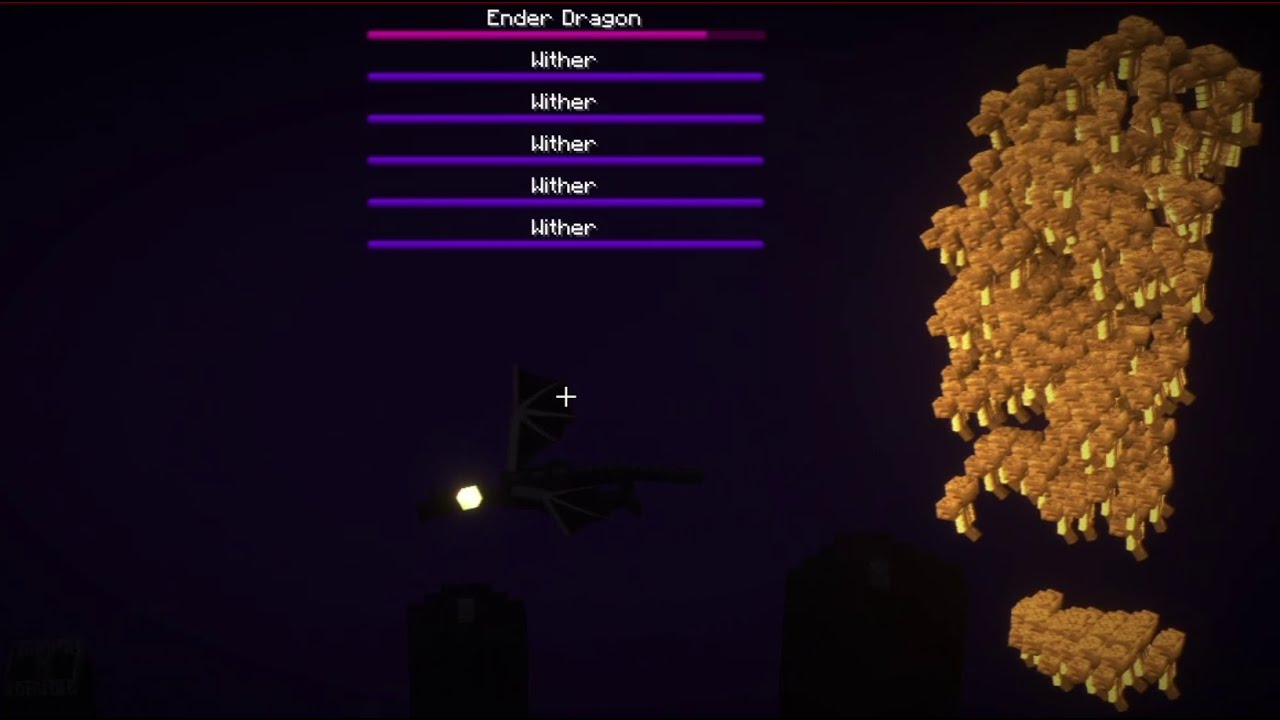 1000 Withers vs Ender dragon