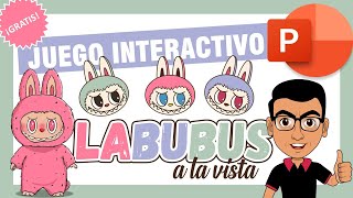 🤯 Juego interactivo en PowerPoint de percepción visual 👁‍🗨 - 🧸 LABUBUS a la vista del Profe Víctor