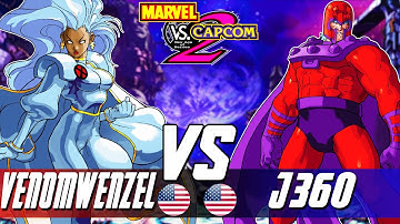 Marvel Vs Capcom 2:🔥Venomwenzel Vs j360🔥| High Level Gameplay.