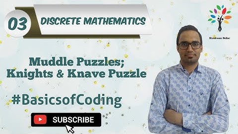 Solving Muddy Puzzle | Knaves and Knights Puzzle | Logic Puzzles | Discrete Mathematics