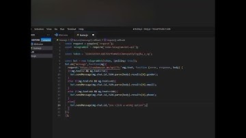 how to create a telegram chat bot using node. js with api?