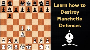 How to beat Fianchetto Defences in Chess. Punish the d5 move (part 6)