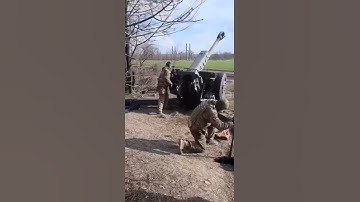 May their aim be true: Ukraine artillery men send round after round after round to Russian targets